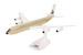 Boeing 707-300 Braniff solid beige N7095 