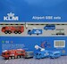 Airport GSE Sets KLM Fire Truck, LD-3 dolly, Boom Truck, Van Set 6 XX2026